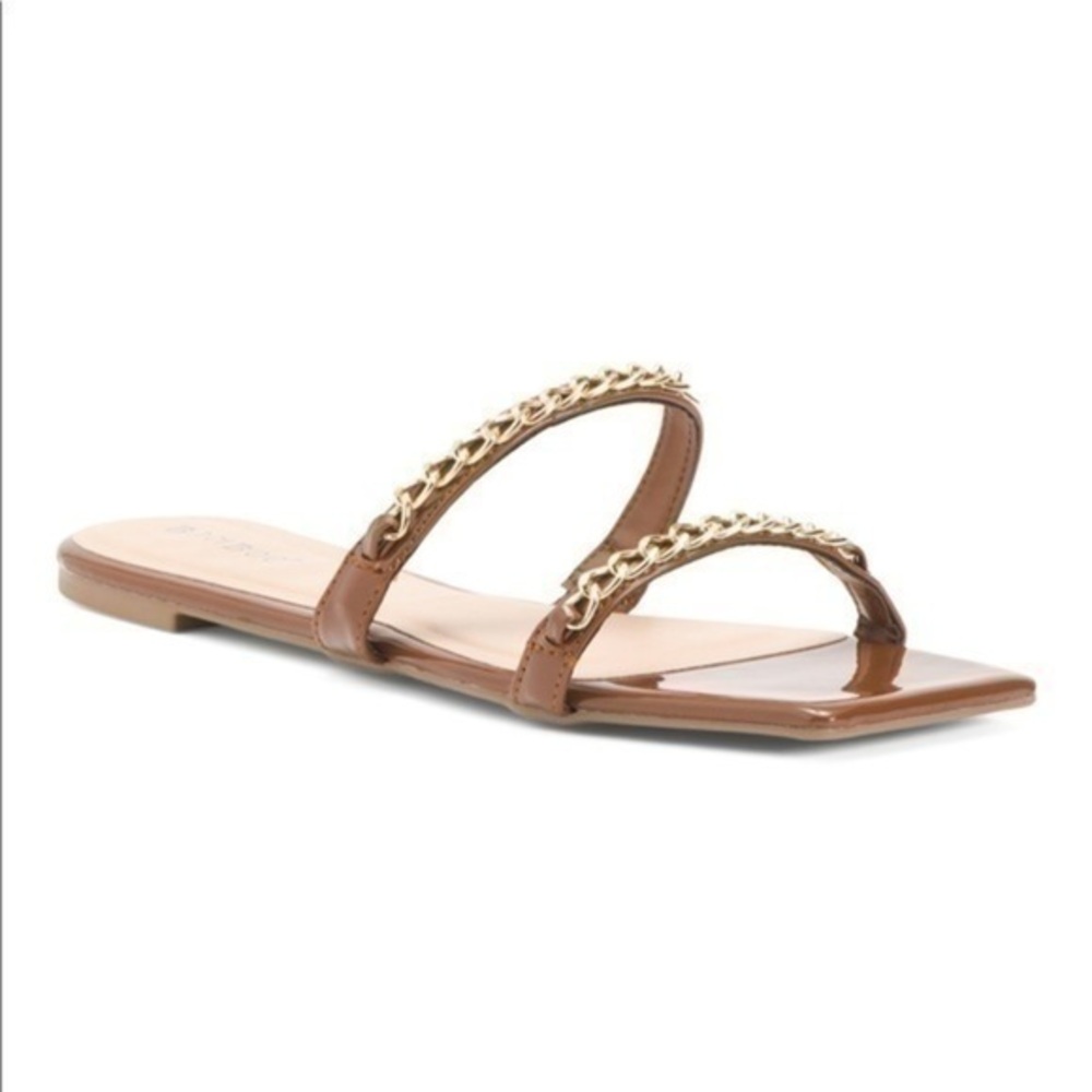 NEW IN BOX BAMBOO Chain Double Band Sandals